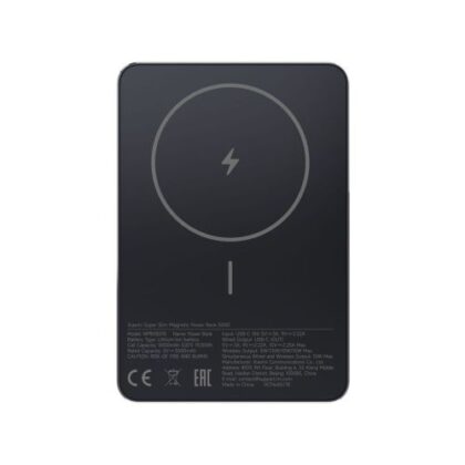 Xiaomi Power Bank Υπερλεπτό Μαγνητικό 5000 mAh Μαύρο EU BHR08PMGL