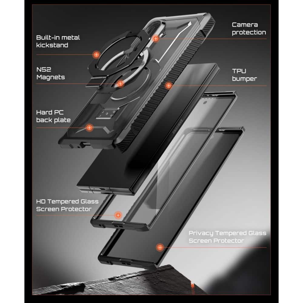 ΘΗΚΗ SUPCASE UB GRIP MAGSAFE GALAXY Z FOLD 8 2-ΣΕΤ ΜΑΥΡΗ - Image 7