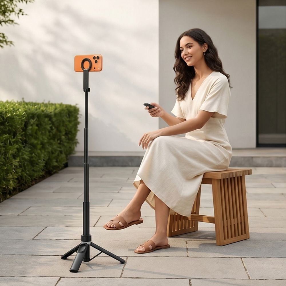 TECH-PROTECT L11S MagSafe Bluetooth Selfie Stick Τρίποδο, Μαύρο - Image 11