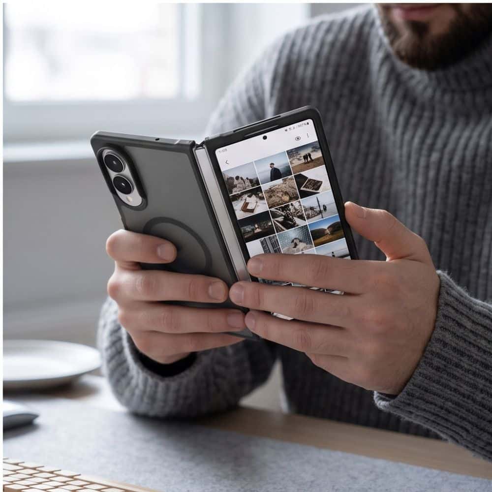 TECH-PROTECT MAGMAT MAGSAFE GALAXY Z FOLD 7/8 ULTRA MATTE ΜΑΥΡΟ - Image 8
