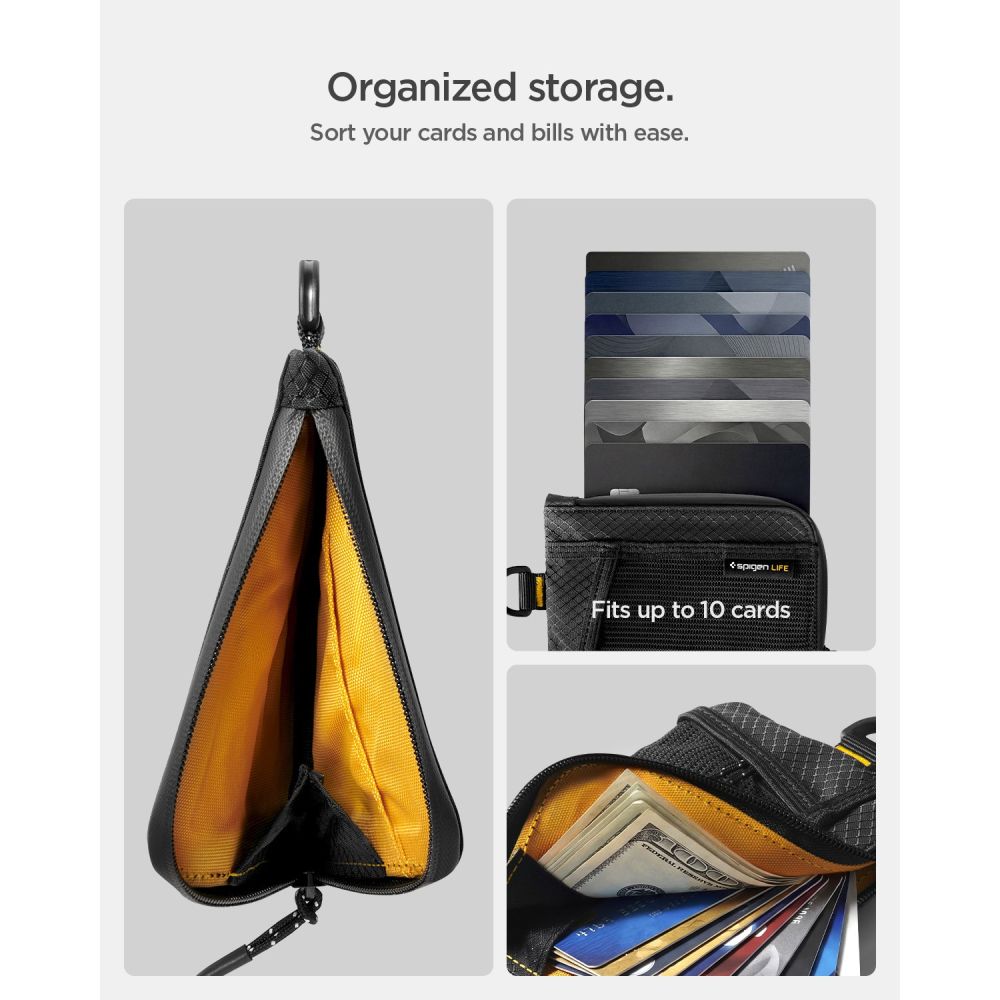 Spigen LF300 Θήκη Καρτών Soft RFID, Μαύρη - Image 7