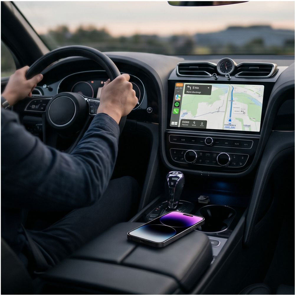 Tech-Protect Ultraboost CA01 Αντάπτορας Apple CarPlay / Android Auto USB Bluetooth 5.4, Ματ Μαύρο - Image 9