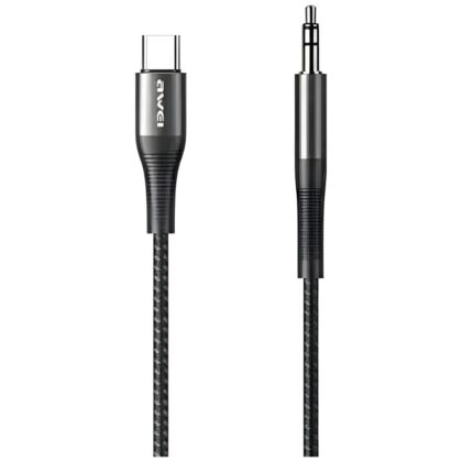 Προσαρμογέας AWEI CL-116T USB-C/Jack 3.5 μαύρος