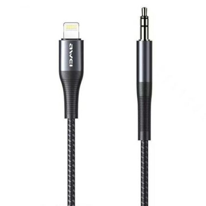 Προσαρμογέας AWEI CL-116L Lightning/Jack 3.5 μαύρο/μαύρο