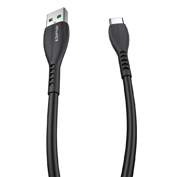 Καλώδιο USB σε USB-C μαύρο AWEI CL-115T - Image 2