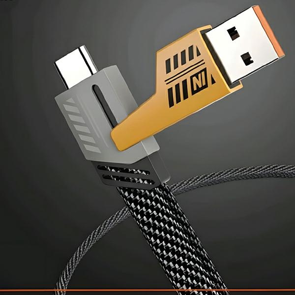 Καλώδιο AWEI CL-226 4 σε 1 usb-c/lightning/USB-A μαύρο/μαύρο 65W/27W - Image 3