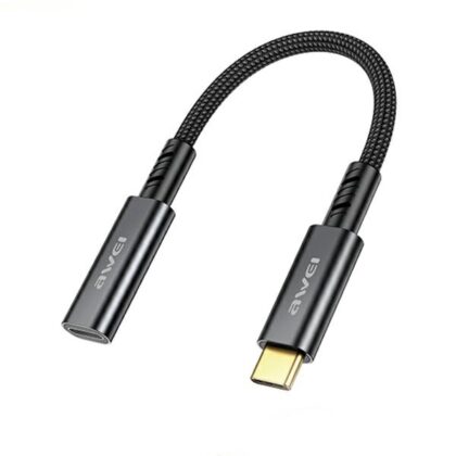 Προσαρμογέας AWEI CL-216T USB-C/USB-C μαύρος