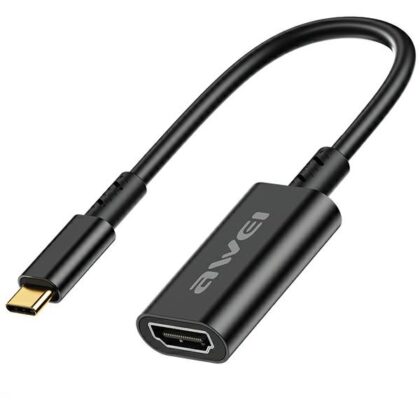 Προσαρμογέας AWEI CL-217T USB-C/HDMI μαύρος 4k/30Hz