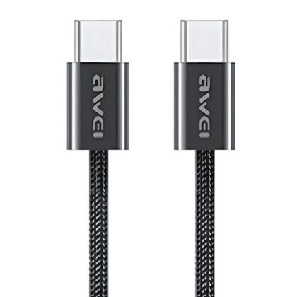 Καλώδιο AWEI CL-219T USB-C σε USB-C60W μαύρο για iPhone 15