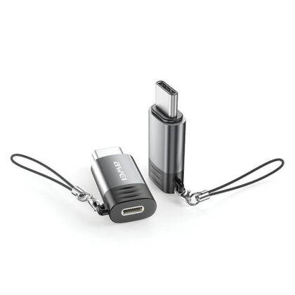 Προσαρμογέας AWEI A12 Lightning/USB-C γκρι