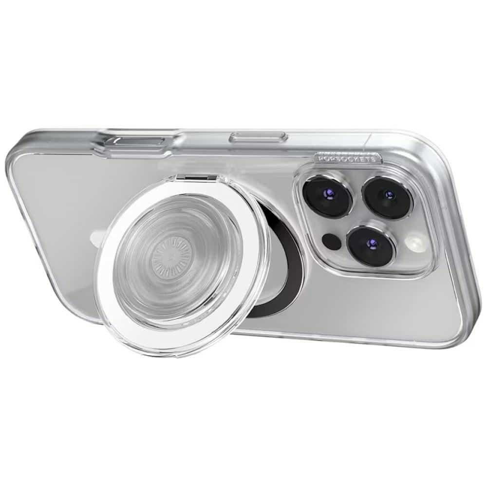 PopSockets MagSafe Kick-Out Grip Τηλεφώνου και Βάσης, Διαφανής - Image 11