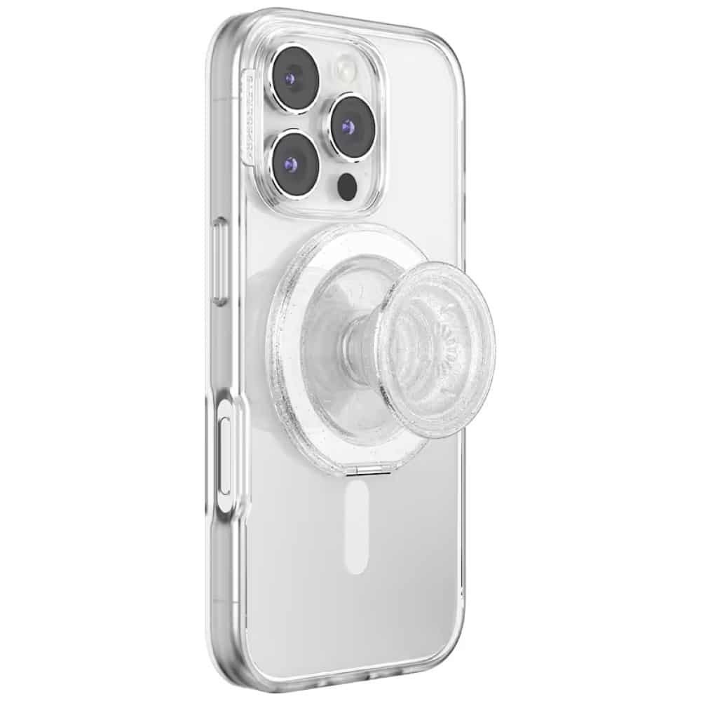 PopSockets Kick-Out Grip Glitter MagSafe, Διαφανής Λαβή και Βάση Τηλεφώνου - Image 9