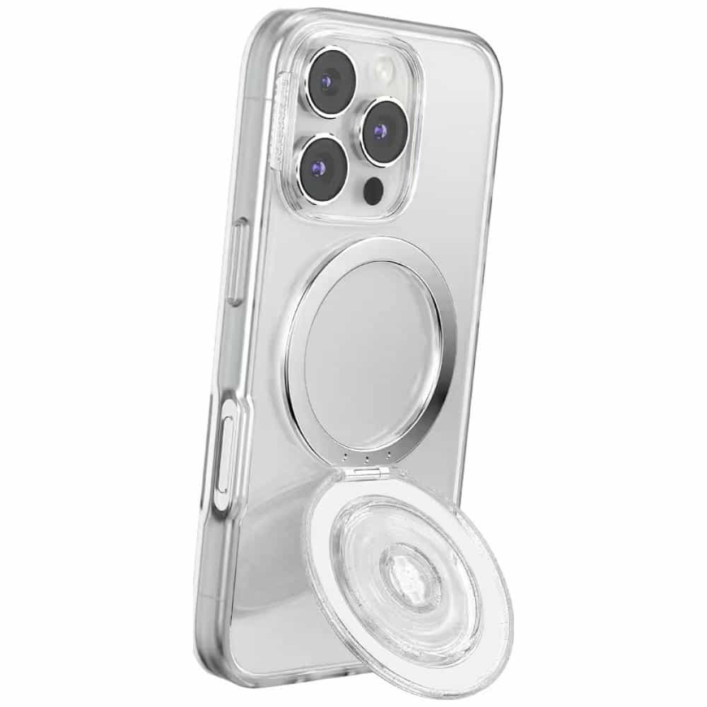 PopSockets Kick-Out Grip Glitter MagSafe, Διαφανής Λαβή και Βάση Τηλεφώνου - Image 10