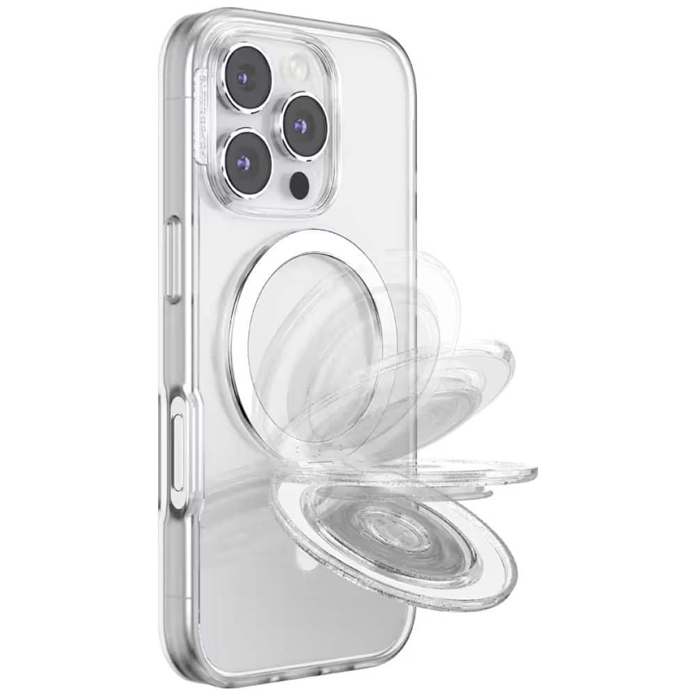 PopSockets Kick-Out Grip Glitter MagSafe, Διαφανής Λαβή και Βάση Τηλεφώνου - Image 11