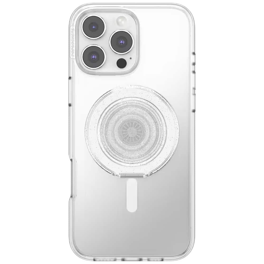 PopSockets Kick-Out Grip Glitter MagSafe, Διαφανής Λαβή και Βάση Τηλεφώνου - Image 4