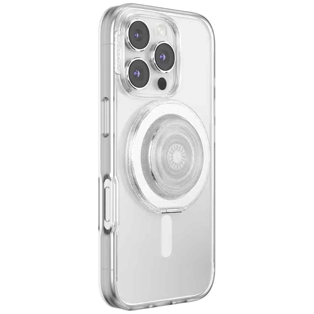 PopSockets Kick-Out Grip Glitter MagSafe, Διαφανής Λαβή και Βάση Τηλεφώνου - Image 8