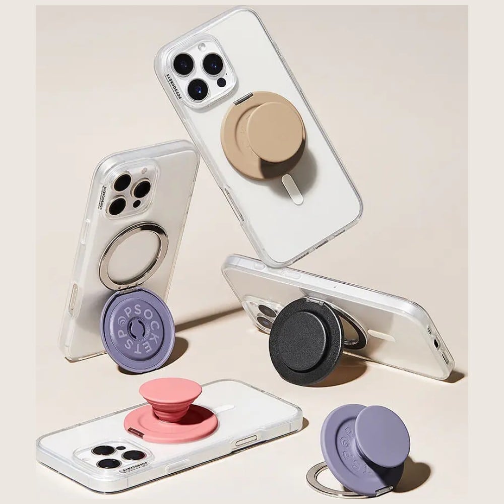 PopSockets Kick-Out Grip Latte MagSafe, Λαβή και Βάση Τηλεφώνου, Μπεζ - Image 2