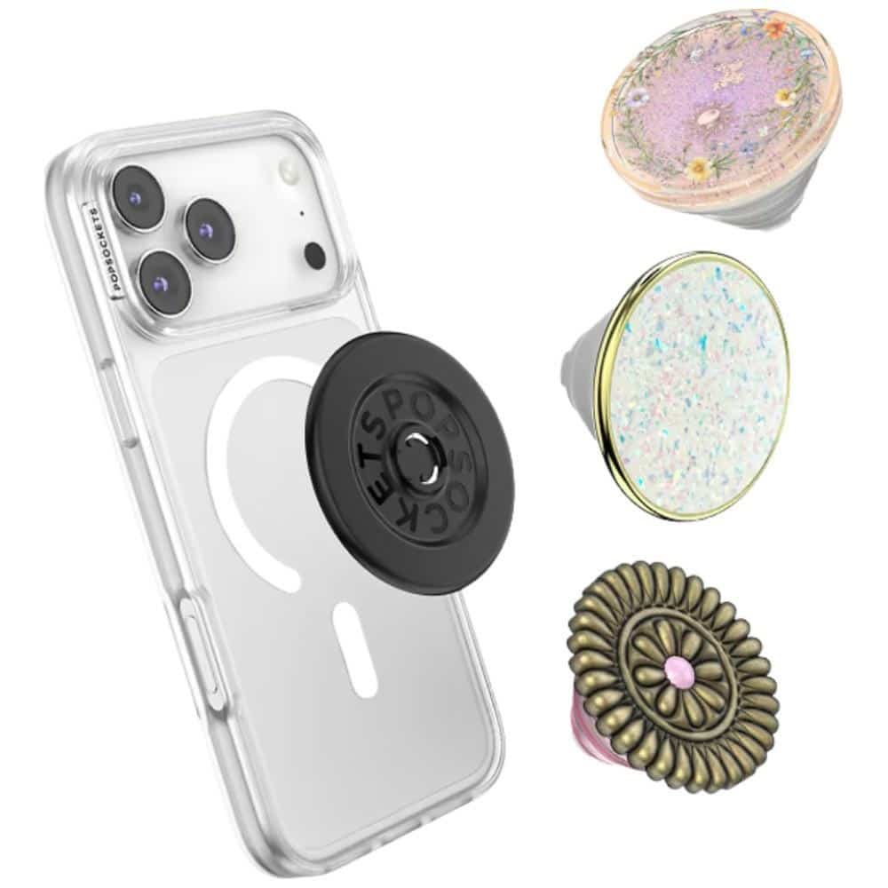 PopSockets PopTop Luxe Enamel Opal Λαβή και Βάση Τηλεφώνου, Λευκό - Image 3