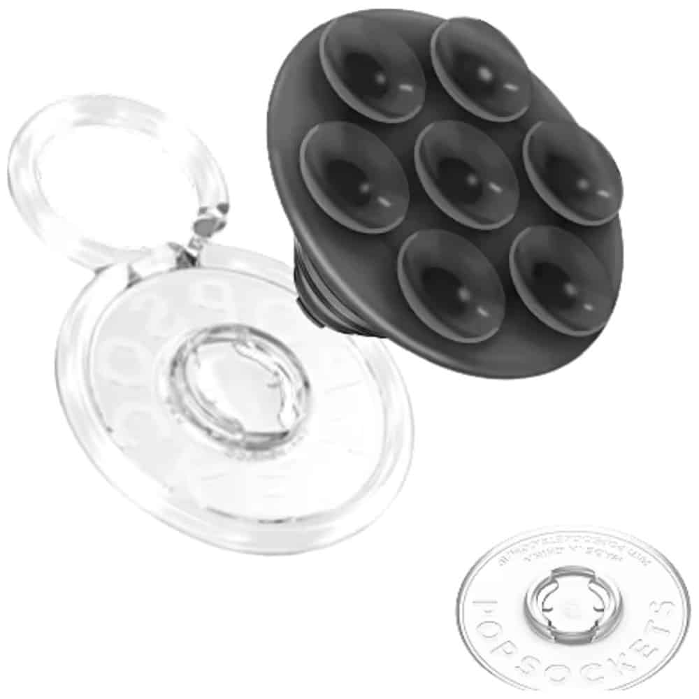 PopSockets PopTop Λαβή και Βάση Τηλεφώνου, Ημιδιαφανής, Μαύρη - Image 2