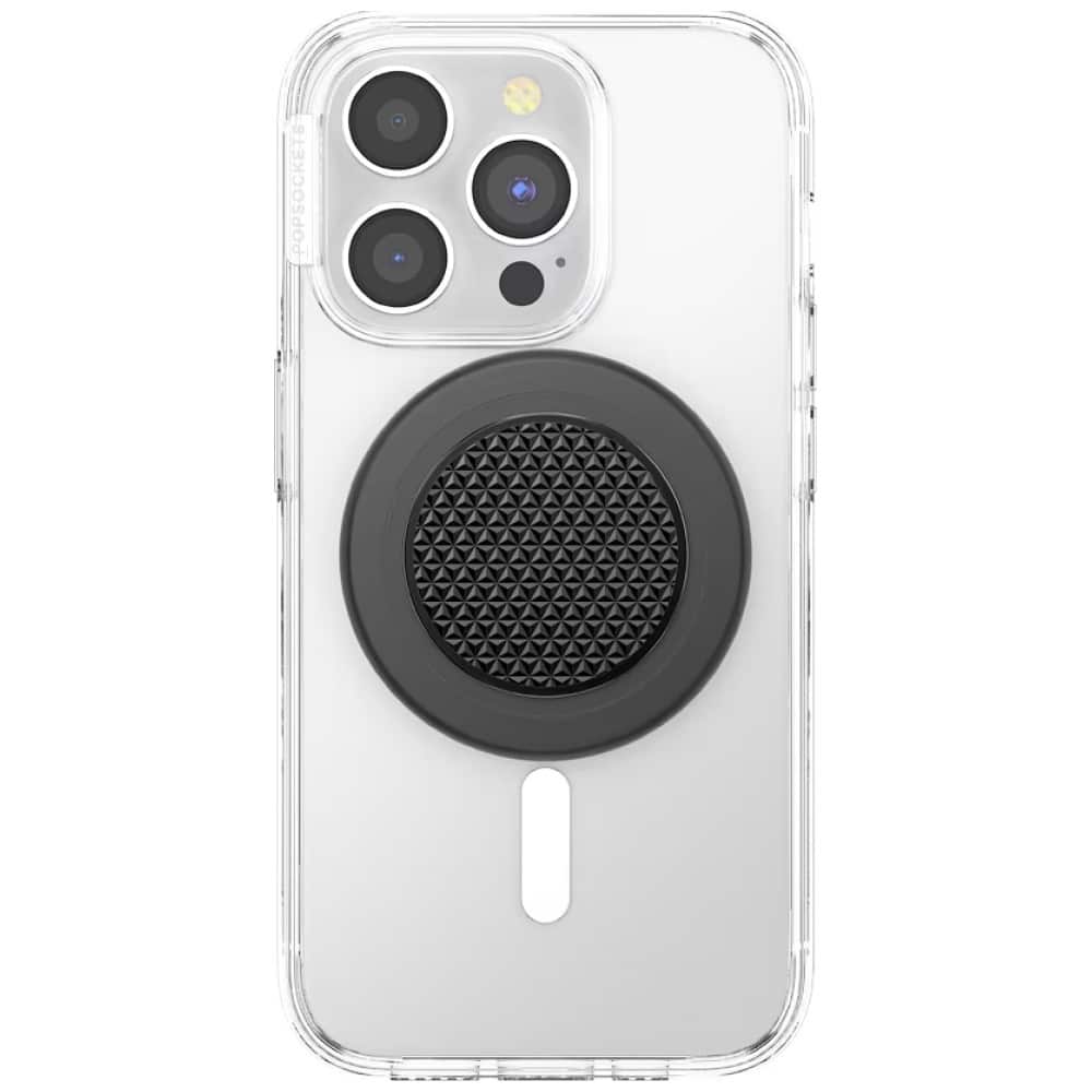 PopSockets Στρογγυρή Αλουμινένια Τριγωνική Λαβή MagSafe, Μαύρη - Image 3