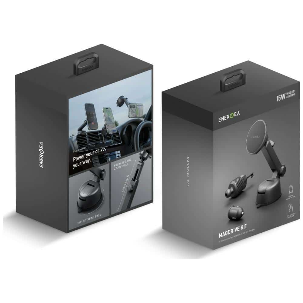 Επαγωγικός φορτιστής Energea Magdrive Kit 15W για παρμπρίζ/γρίλια εξαερισμού/ταμπλό μαύρο - Image 7