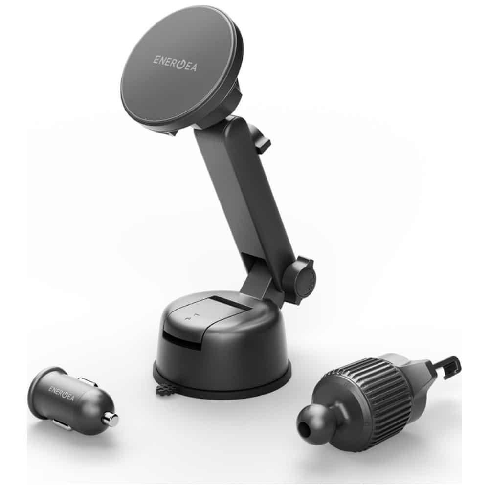 Επαγωγικός φορτιστής Energea Magdrive Kit 15W για παρμπρίζ/γρίλια εξαερισμού/ταμπλό μαύρο - Image 3