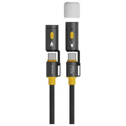 Καλώδιο USB-C 4smarts Explorer 3 σε 1 240W 1,5m μαύρο