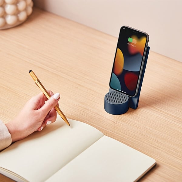 Ασύρματος φορτιστής Lexon City Energy Pro 10W με ηχείο Bluetooth σκούρο μπλε LD145DB - Image 4