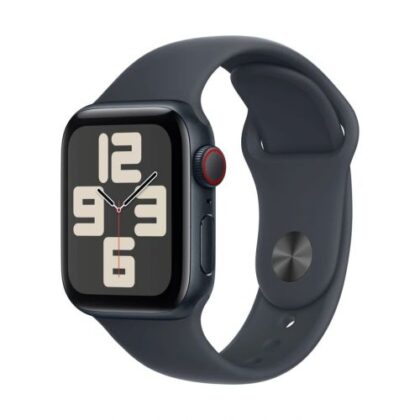 Apple Watch SE2 (2024) GPS + Cellular LTE 44mm, Midnight Alu Θήκη, Midnight Sport Band M/L EU MXGM3