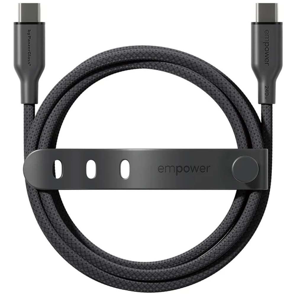 Καλώδιο ενδυνάμωσης από την PanzerGlass Racing 240W USB-C σε USB-C 2m μαύρο - Image 3