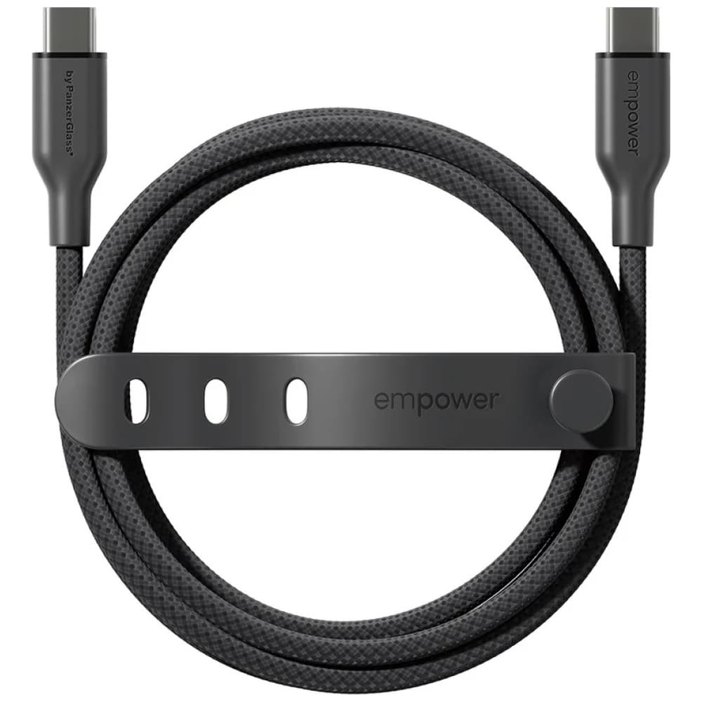 Καλώδιο ενδυνάμωσης από την PanzerGlass Racing 60W USB-C σε USB-C 1,2m μαύρο - Image 3