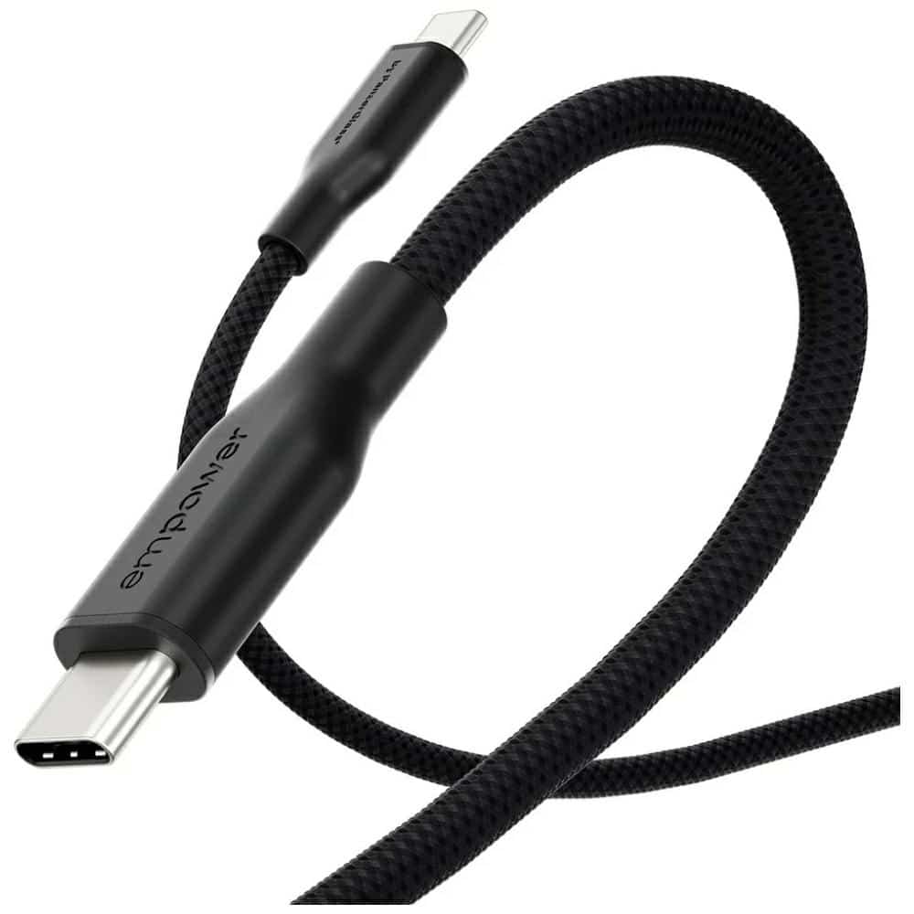 Καλώδιο ενδυνάμωσης από την PanzerGlass Racing 60W USB-C σε USB-C 1,2m μαύρο - Image 4