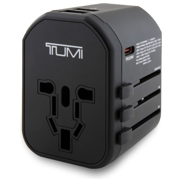 Προσαρμογέας ταξιδιού TUMI TUTA20WMSLK 20W USB-C / 2xUSB-A μαύρος - Image 2