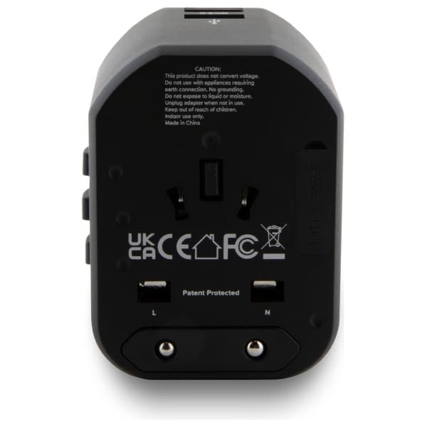 Προσαρμογέας ταξιδιού TUMI TUTA20WMSLK 20W USB-C / 2xUSB-A μαύρος - Image 3