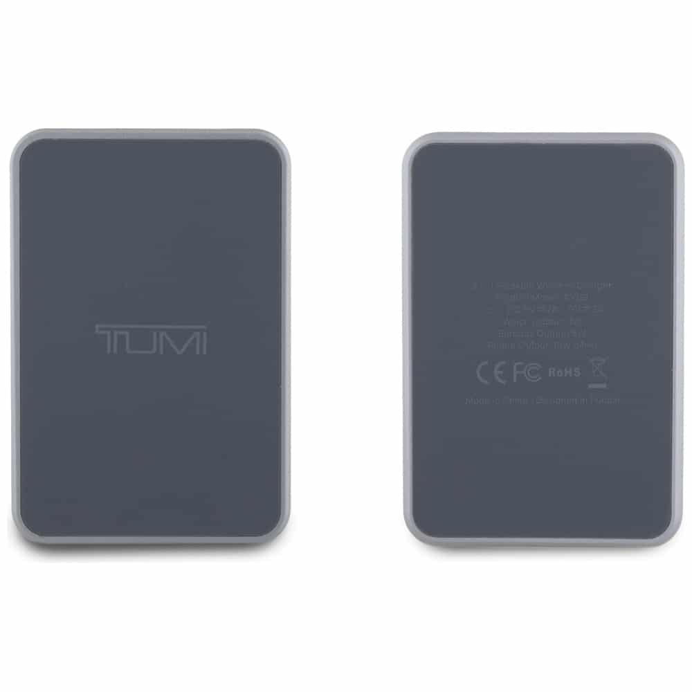 Επαγωγικός φορτιστής TUMI πτυσσόμενος 3 σε 1 15W + γκρι θήκη - Image 5