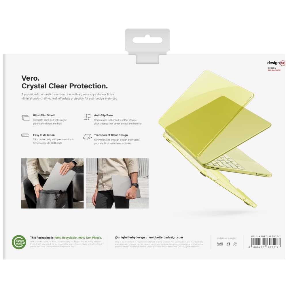 Θήκη UNIQ Vero για MacBook Neo σε απόχρωση εσπεριδοειδών - Image 2