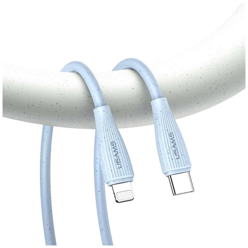 Καλώδιο USAMS Green Series SJ717 30W USB-C σε Lightning 1m ροζ - Image 4
