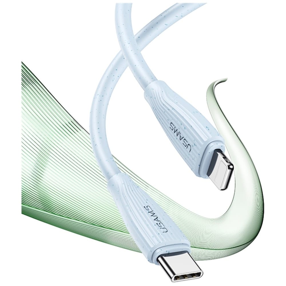 Καλώδιο USAMS Green Series SJ717 30W USB-C σε Lightning 1m ροζ - Image 5