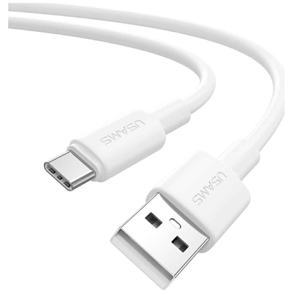 Καλώδιο USAMS U90 3A USB-A σε USB-C λευκό - Image 2