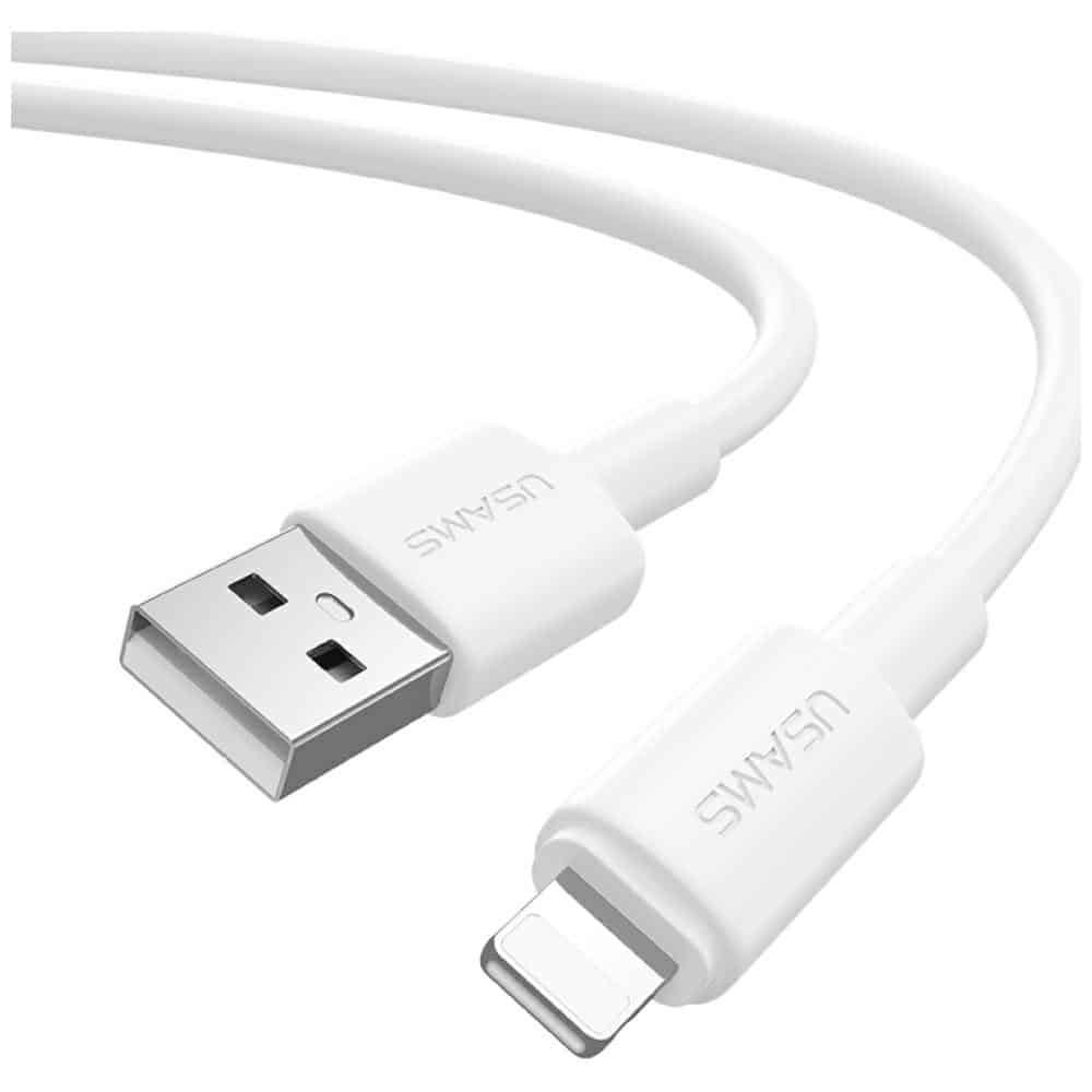 Καλώδιο USAMS U90 2.4A USB-A σε Lightning λευκό - Image 2