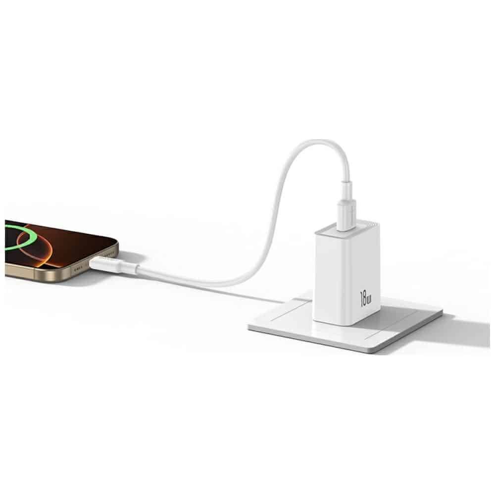 Φορτιστής τοίχου USAMS T69 18W USB-A λευκό - Image 4