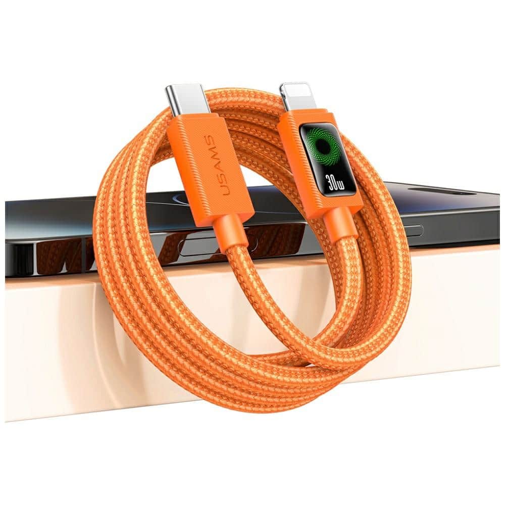 Καλώδιο USAMS SJ774 PD 30W USB-C/Lightning 1,2m πορτοκαλί - Image 8