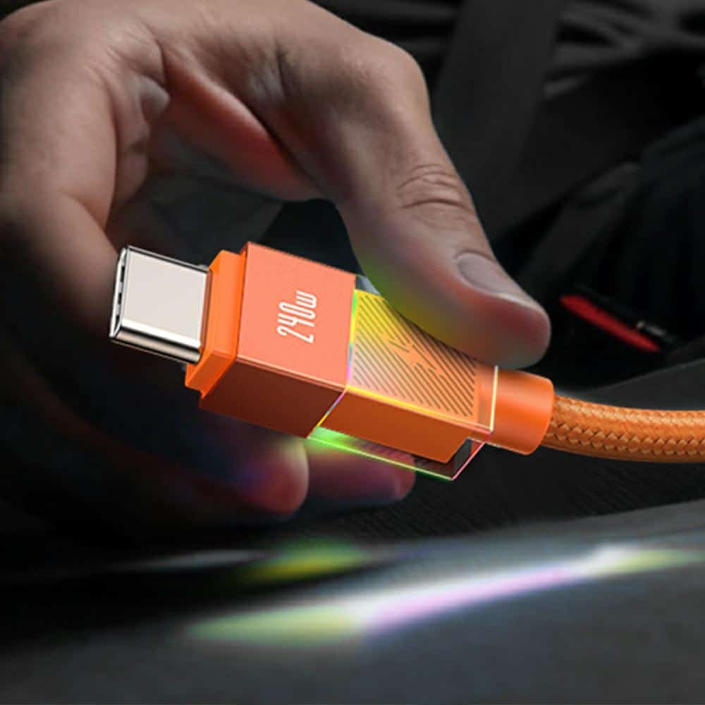 Καλώδιο USAMS SJ777 PD 240W USB-C/USB-C 1,2m αμαυρωμένο - Image 4