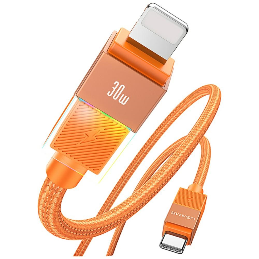 Καλώδιο USAMS SJ776 PD 30W USB-C/Lightning 1,2m αμαύρωμα - Image 2