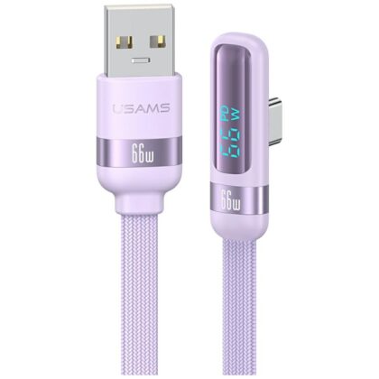 Καλώδιο USAMS US-SJ651 USB-A/USB-C μωβ