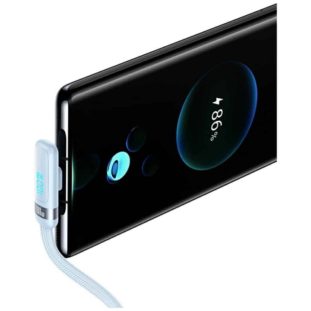 Καλώδιο USAMS US-SJ653 PD 100W USB-C/USB-C μπλε - Image 5