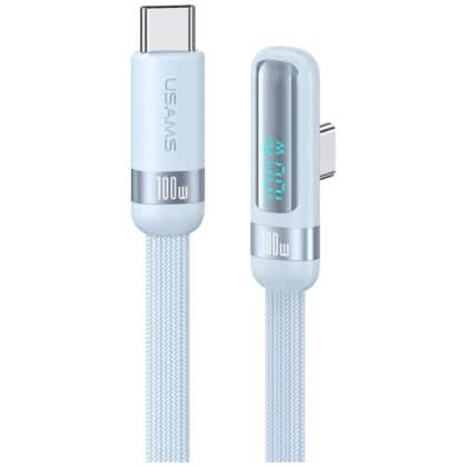 Καλώδιο USAMS US-SJ653 PD 100W USB-C/USB-C μπλε