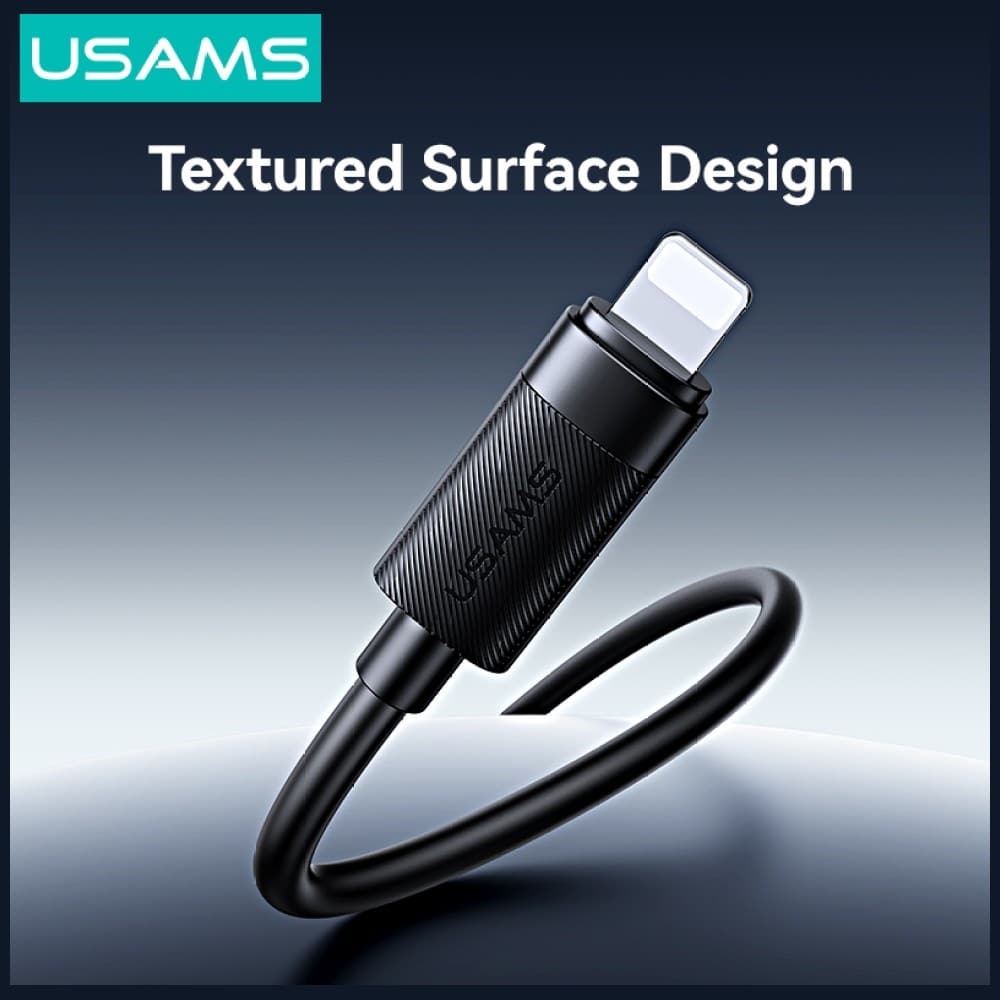 Καλώδιο USAMS U94 30W USB-C σε Lightning 1m μαύρο - Image 3