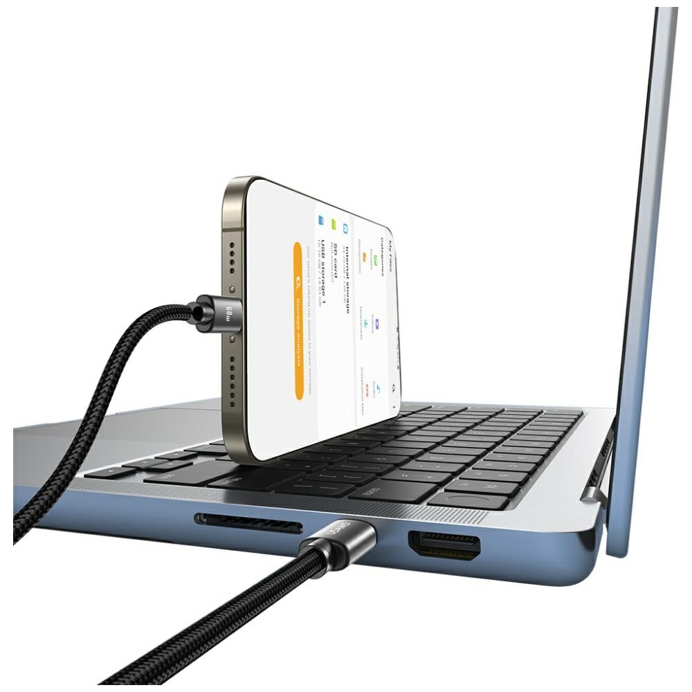Καλώδιο USAMS U91 60W USB-C σε USB-C 1m αμαύρωση - Image 2