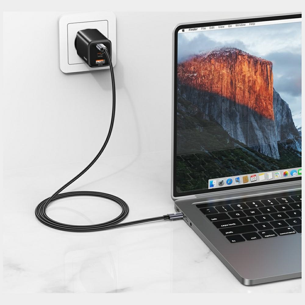Καλώδιο USAMS U91 60W USB-C σε USB-C 1m αμαύρωση - Image 3